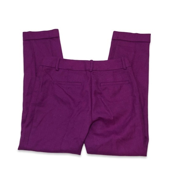 NWOT LOFT Marisa Wool Blend Cuffed Ankle Pants Trousers Office Work Wear New - Picture 4 of 16